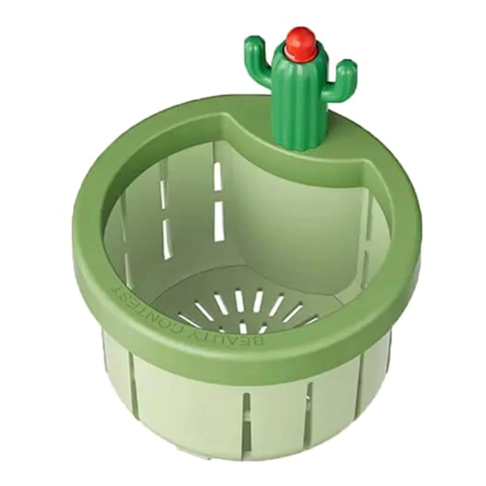 1/2 Pcs Cactus Shaped Kitchen Sink Drain Strainer Soft Filter Trap Food Slag Remover with Handy Handle Kitchen Accessory